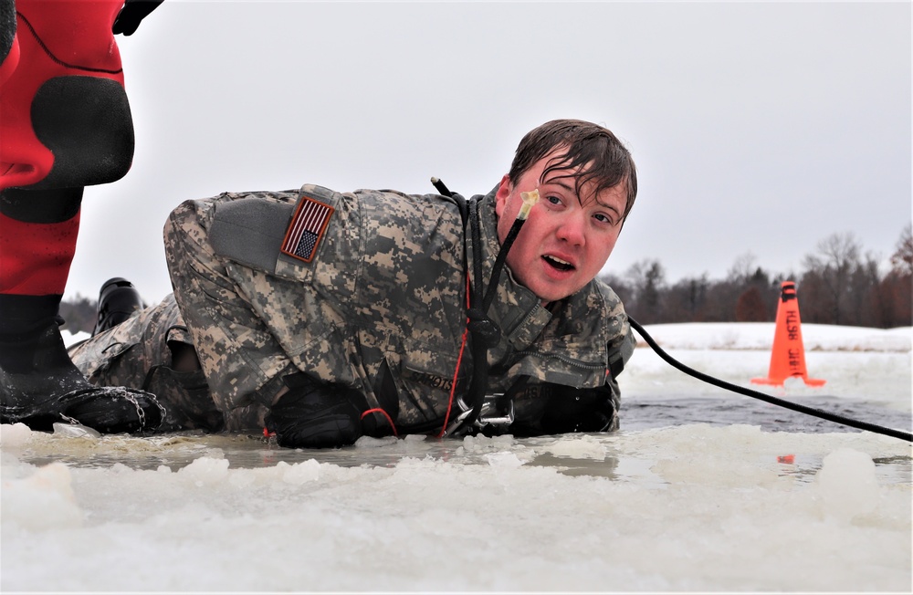 CWOC Class 20-02 students complete cold-water immersion training at Fort McCoy