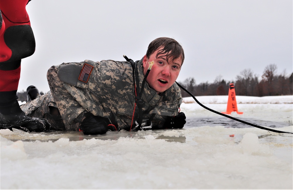 CWOC Class 20-02 students complete cold-water immersion training at Fort McCoy