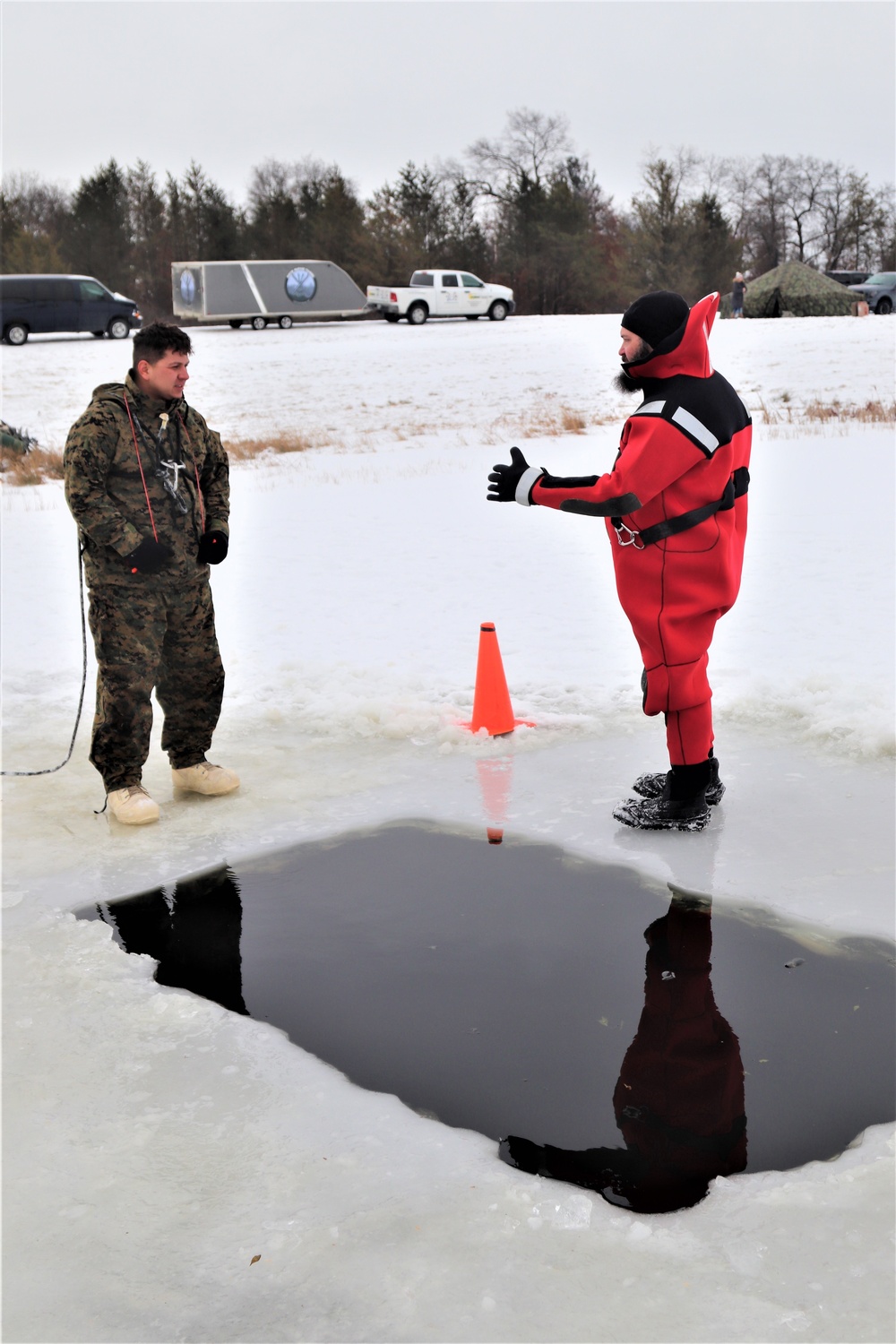 CWOC Class 20-02 students complete cold-water immersion training at Fort McCoy