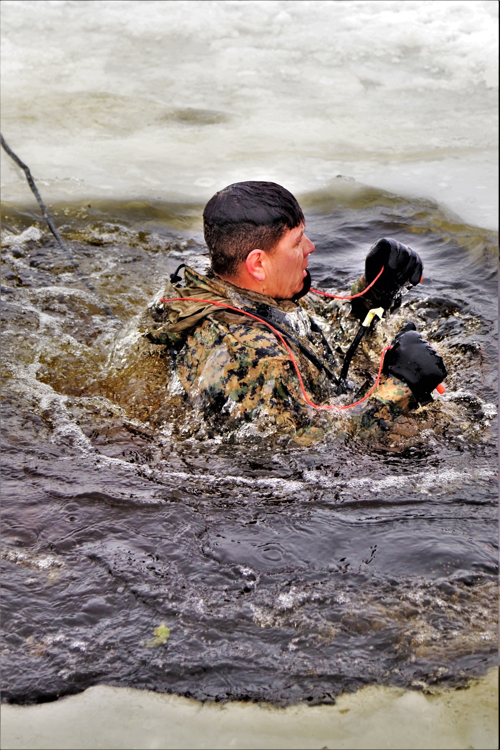 CWOC Class 20-02 students complete cold-water immersion training at Fort McCoy