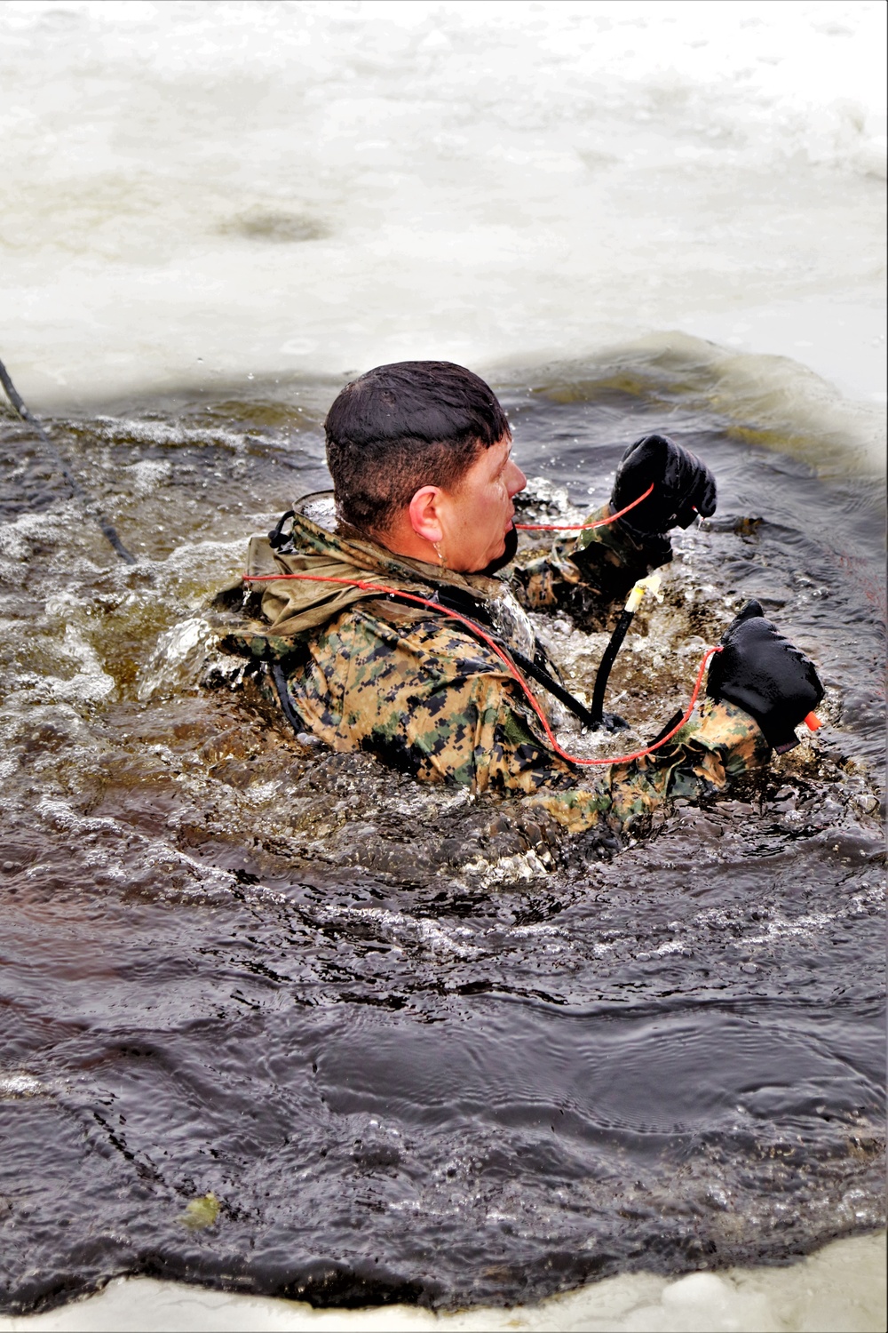 CWOC Class 20-02 students complete cold-water immersion training at Fort McCoy