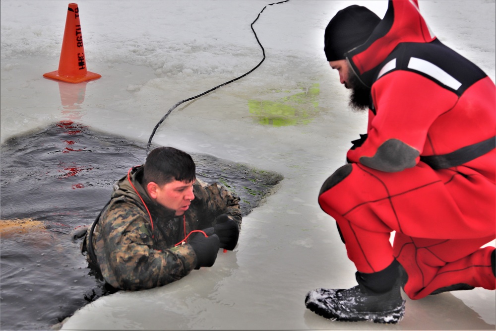 CWOC Class 20-02 students complete cold-water immersion training at Fort McCoy