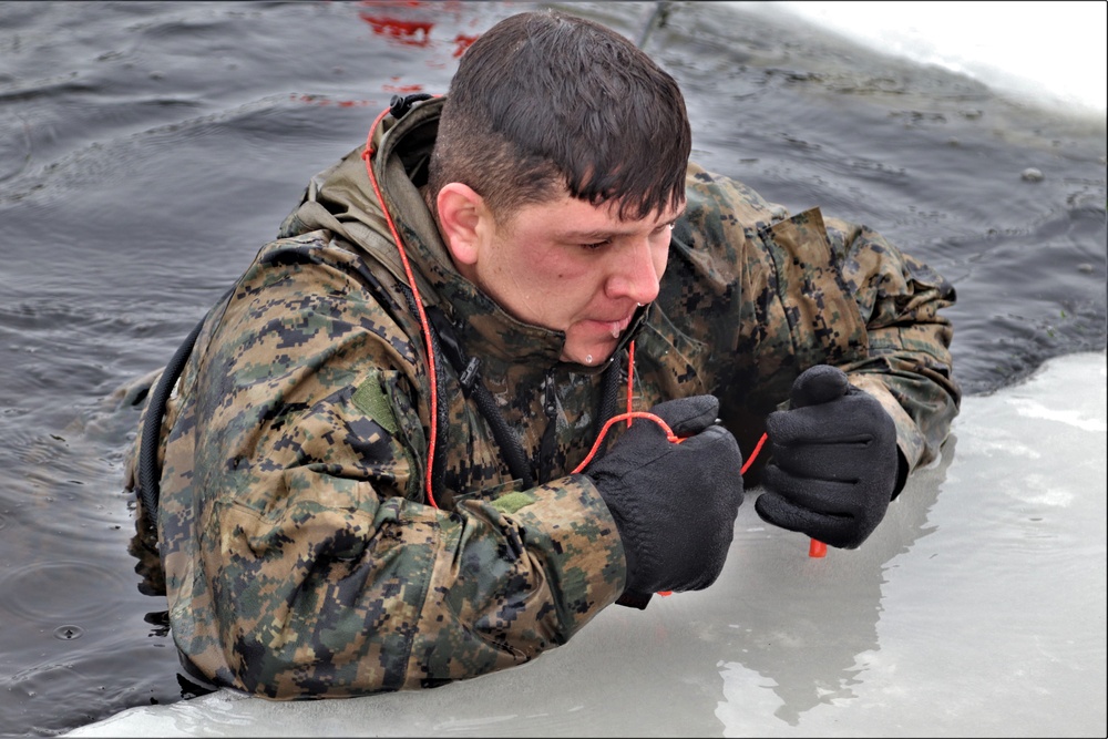 CWOC Class 20-02 students complete cold-water immersion training at Fort McCoy