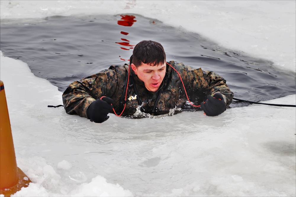 CWOC Class 20-02 students complete cold-water immersion training at Fort McCoy