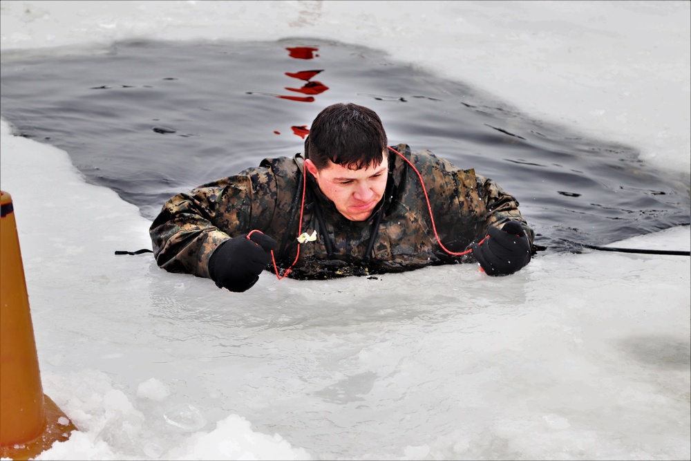 CWOC Class 20-02 students complete cold-water immersion training at Fort McCoy