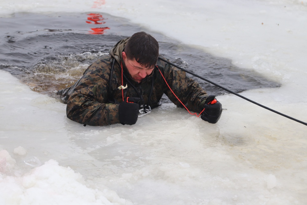 CWOC Class 20-02 students complete cold-water immersion training at Fort McCoy