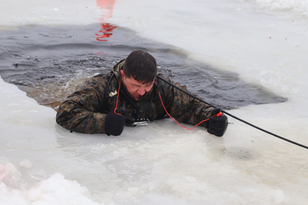 CWOC Class 20-02 students complete cold-water immersion training at Fort McCoy