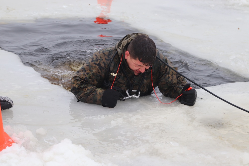 CWOC Class 20-02 students complete cold-water immersion training at Fort McCoy