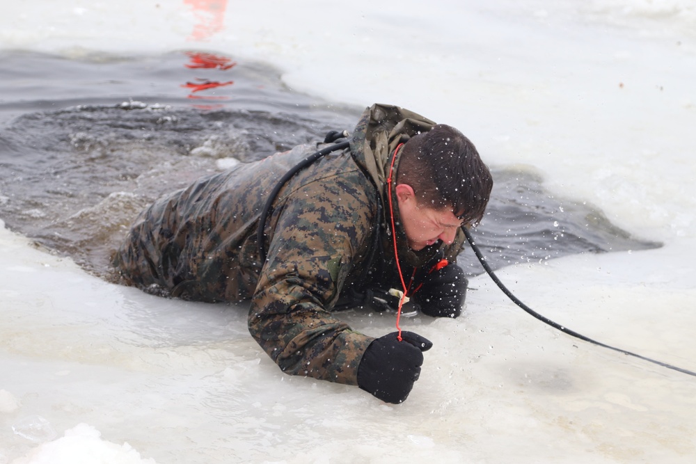 CWOC Class 20-02 students complete cold-water immersion training at Fort McCoy