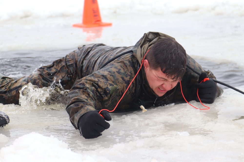 CWOC Class 20-02 students complete cold-water immersion training at Fort McCoy