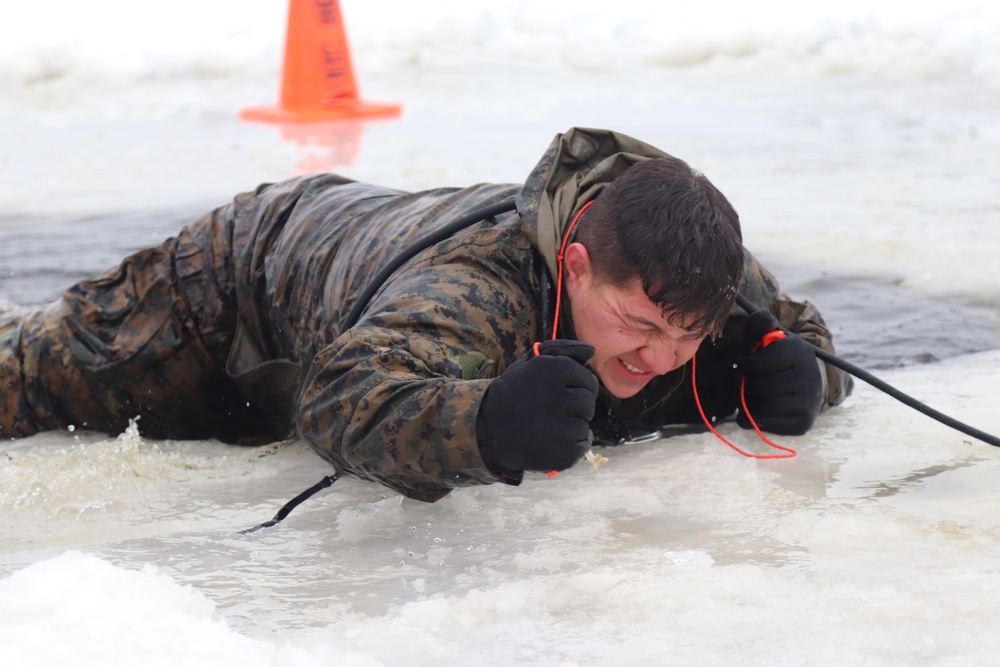 CWOC Class 20-02 students complete cold-water immersion training at Fort McCoy