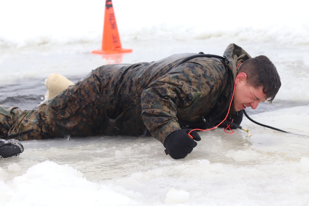 CWOC Class 20-02 students complete cold-water immersion training at Fort McCoy