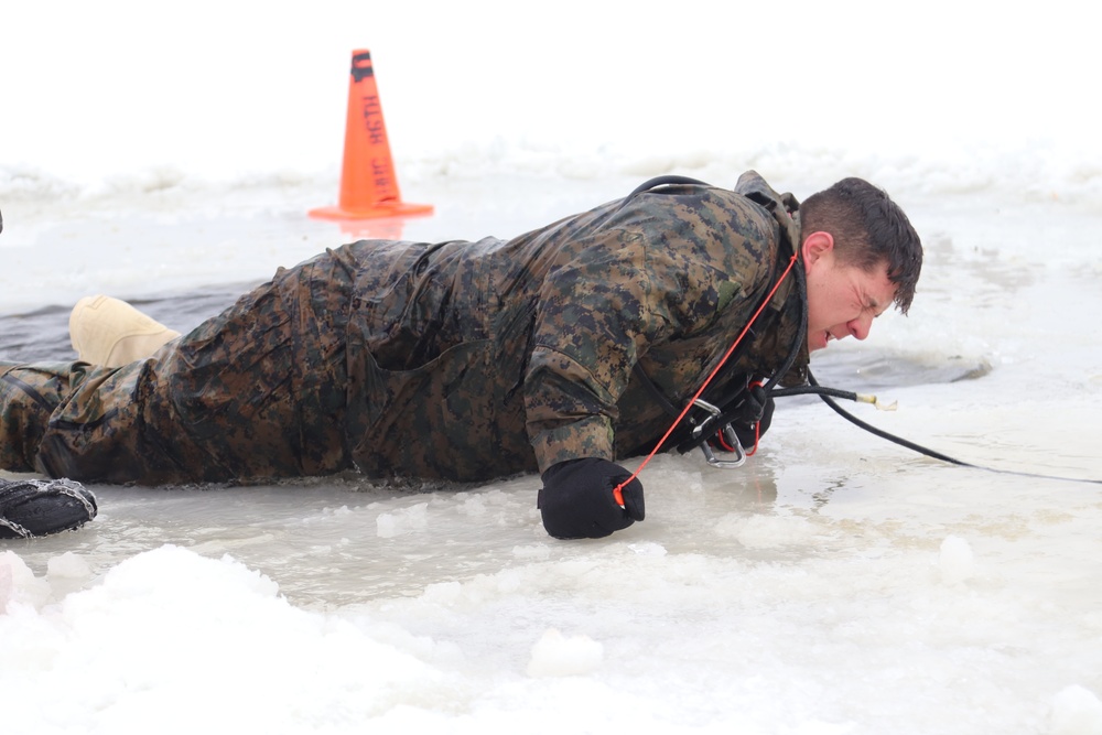 CWOC Class 20-02 students complete cold-water immersion training at Fort McCoy