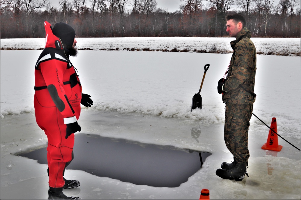 CWOC Class 20-02 students complete cold-water immersion training at Fort McCoy