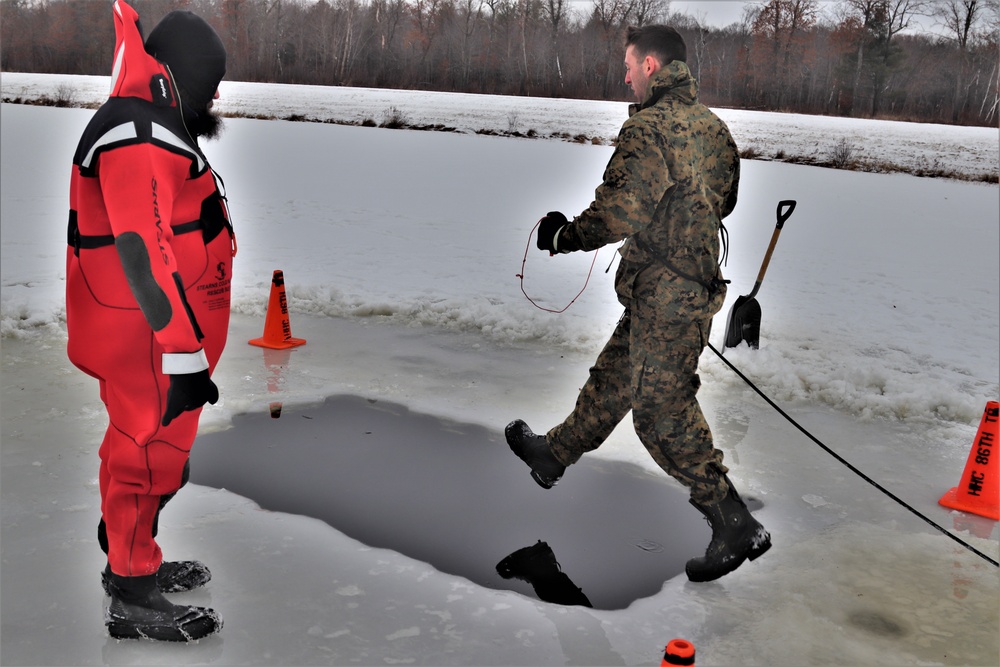 CWOC Class 20-02 students complete cold-water immersion training at Fort McCoy