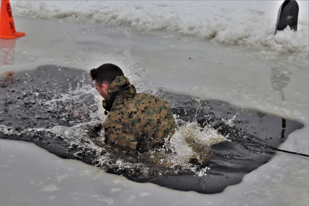 CWOC Class 20-02 students complete cold-water immersion training at Fort McCoy