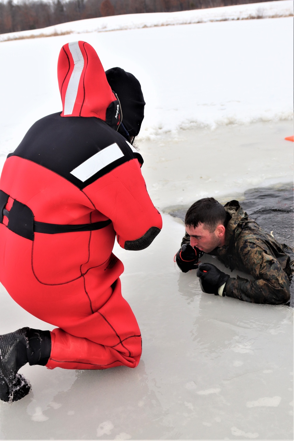 CWOC Class 20-02 students complete cold-water immersion training at Fort McCoy