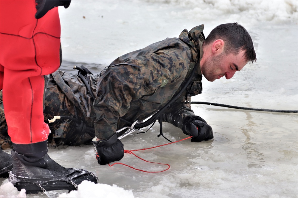 CWOC Class 20-02 students complete cold-water immersion training at Fort McCoy