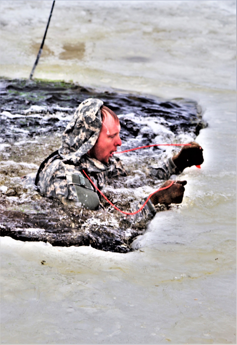 CWOC Class 20-02 students complete cold-water immersion training at Fort McCoy