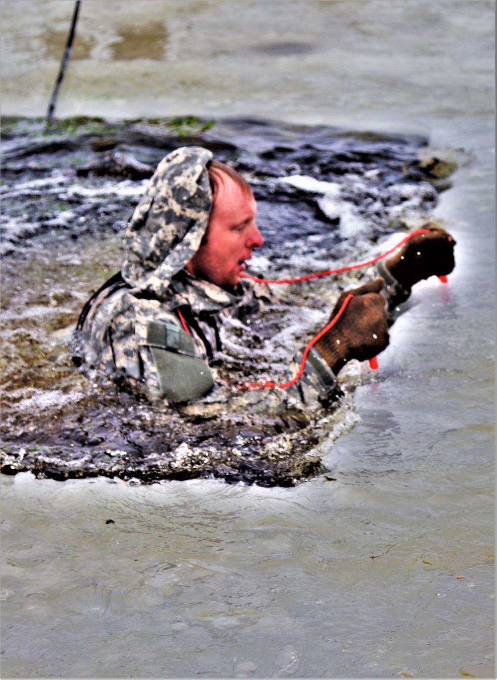 CWOC Class 20-02 students complete cold-water immersion training at Fort McCoy