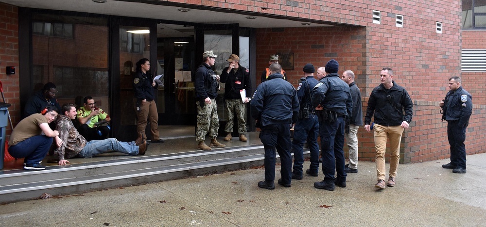 Naval Submarine Base New London Active Shooter Drill