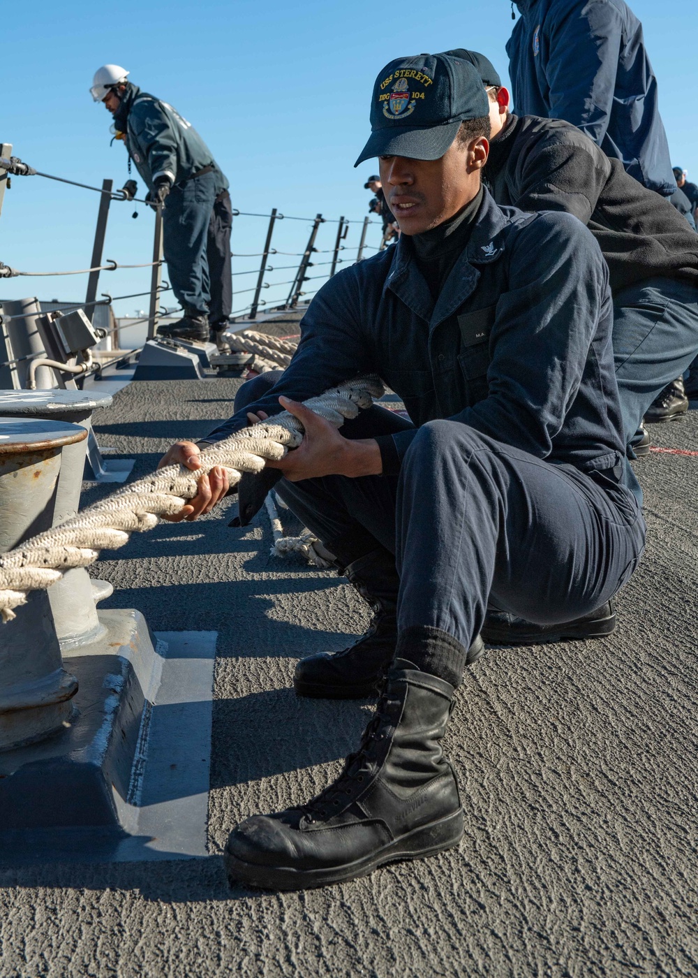 Sterett Conducts Sea and Anchor Detail
