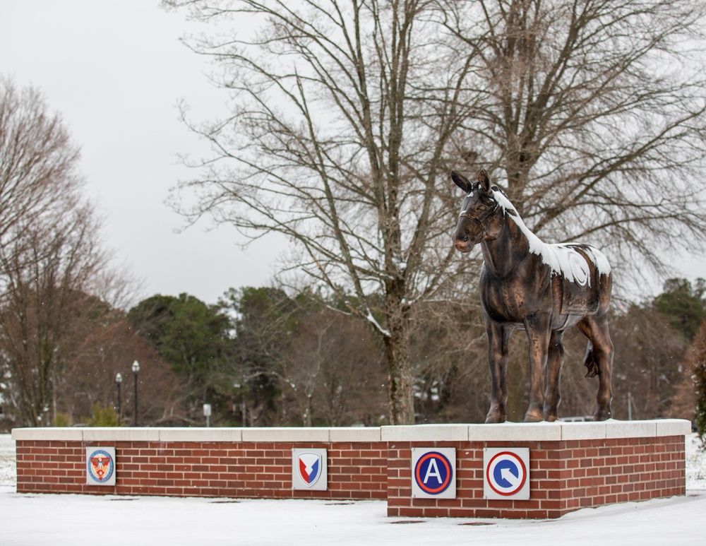 Snowy Day for the 1st Theater Sustainment Command