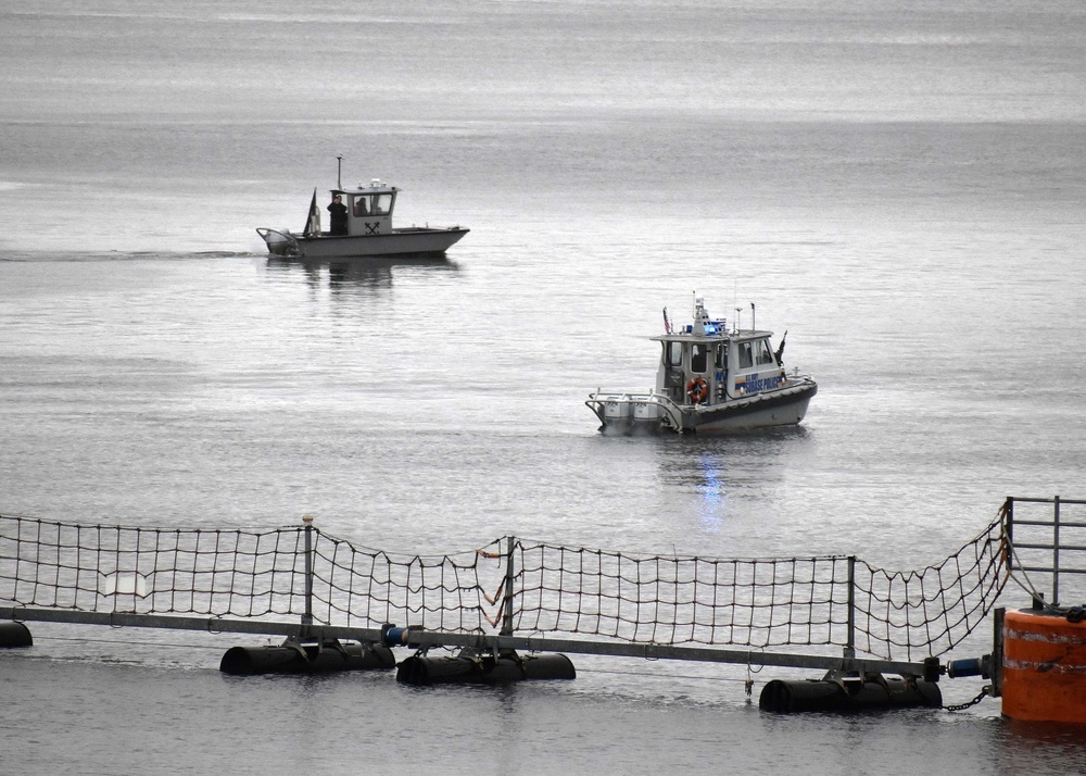 Naval Submarine Base New London small boat attack drill