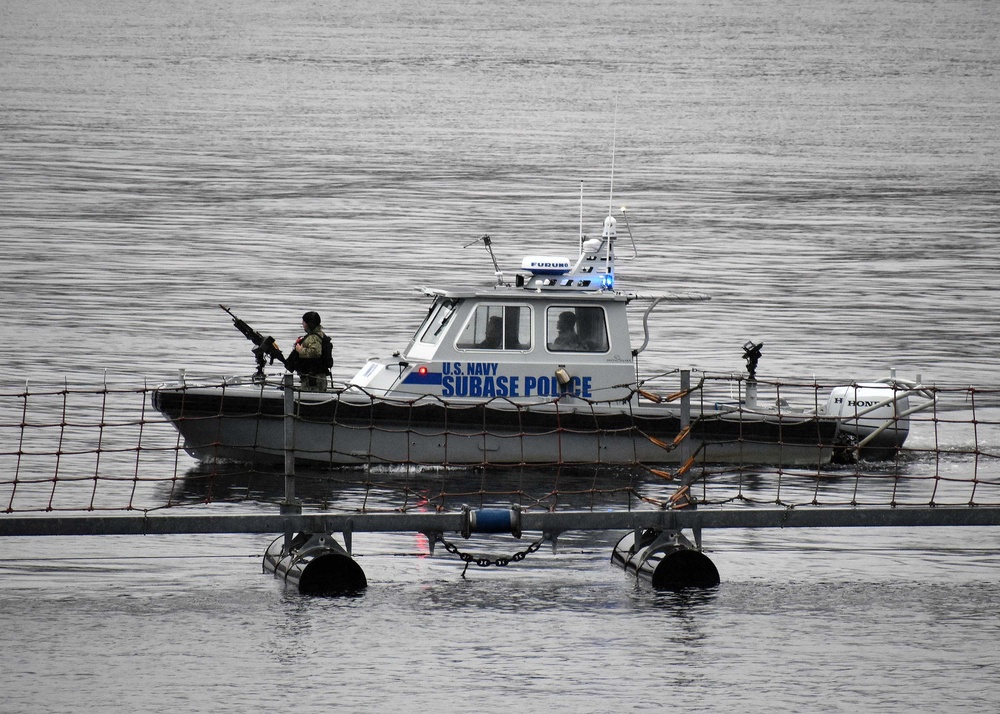 Naval Submarine Base New London small boat attack drill