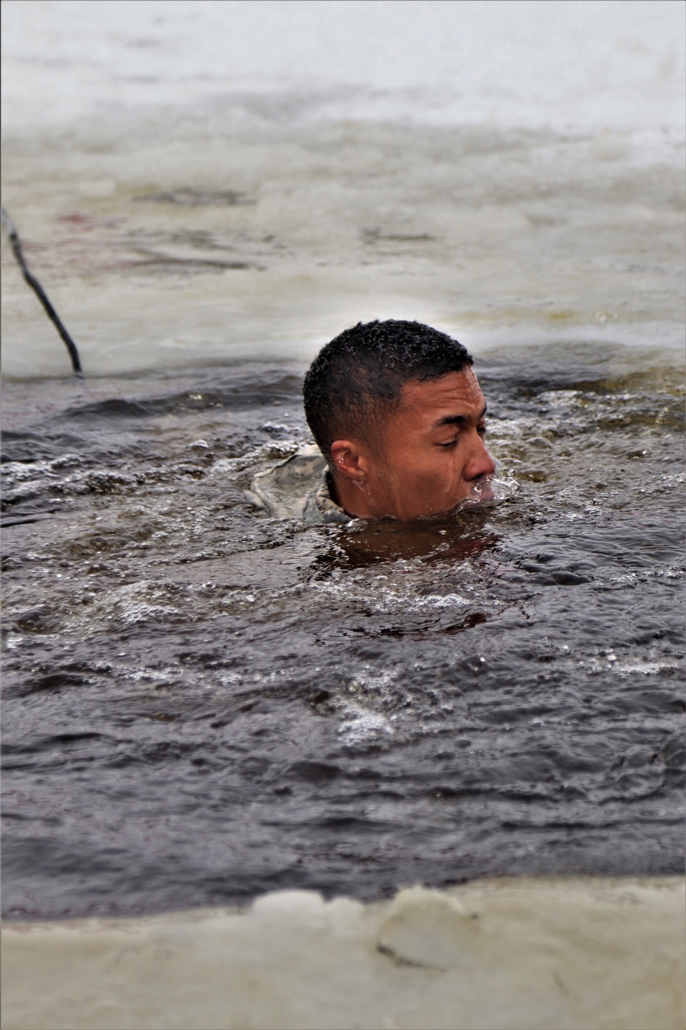 CWOC Class 20-02 students complete cold-water immersion training at Fort McCoy