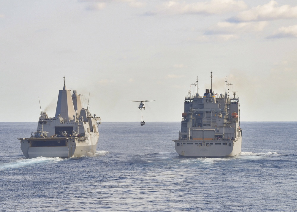 USS Germantown (LSD 42) replenishment-at-sea