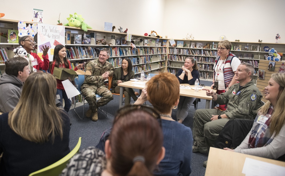 SJAFB discuss Military Child Education Coalition with Wayne County educators
