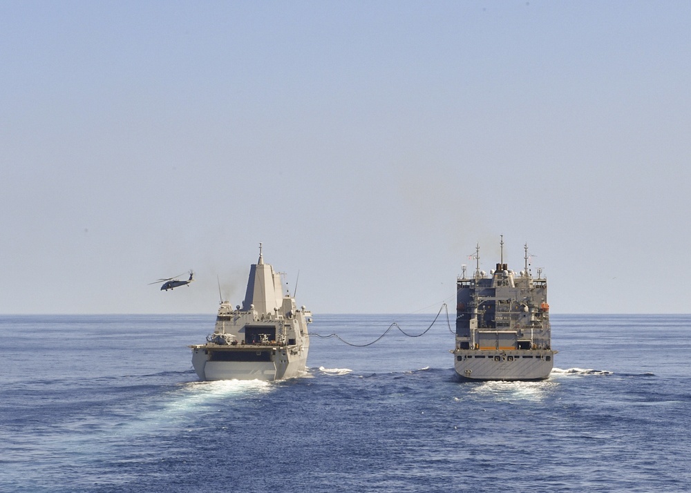 USS Germantown (LSD 42) replenishment-at-sea
