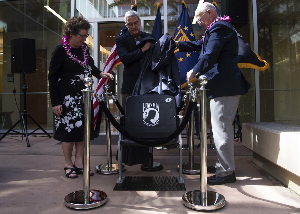 DPAA Honors Unaccounted for POW/MIA's with Chair Ceremony