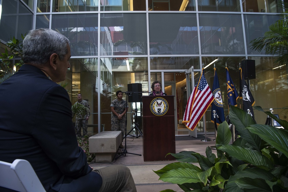 DPAA Honors Unaccounted for POW/MIA's with Chair Ceremony