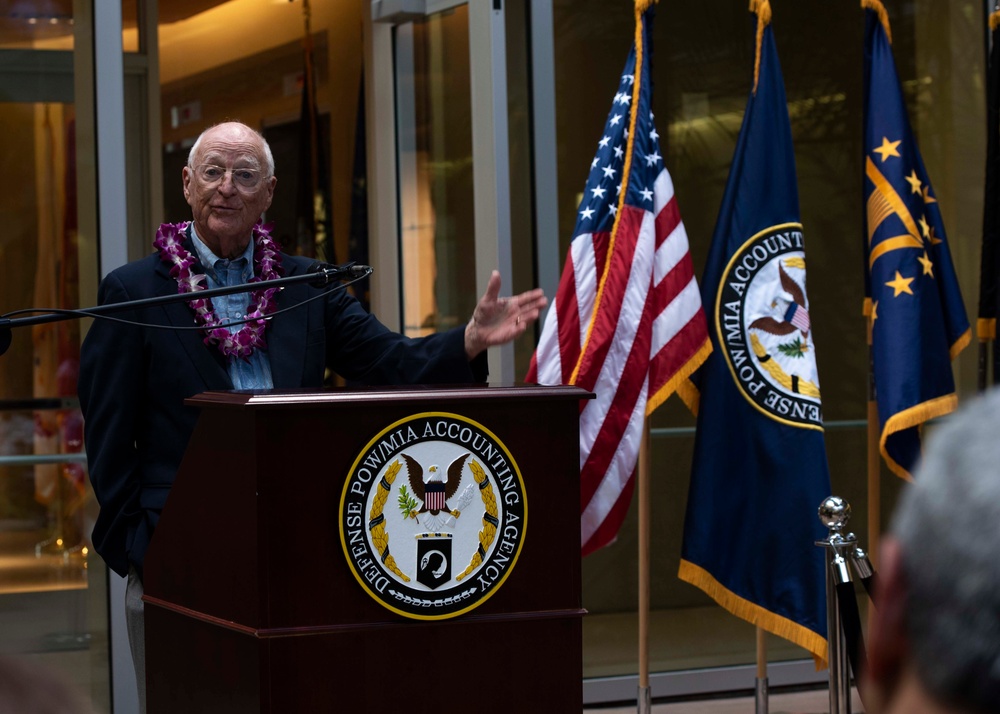 DPAA Honors Unaccounted for POW/MIA's with Chair Ceremony