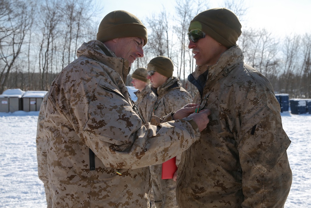 U.S. Marine Col. Perry Awards Marines and Sailor at Northern Viper 2020 U.S. Marine Col. Perry Awards Marines and Sailor at Northern Viper 2020
