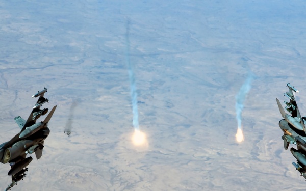 Flares over Iraq