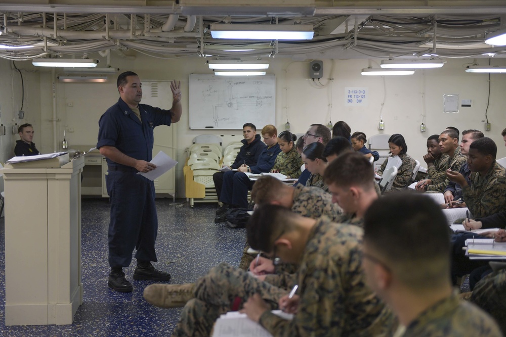 USS America Sailors, 31st MEU Conduct ESWS Training