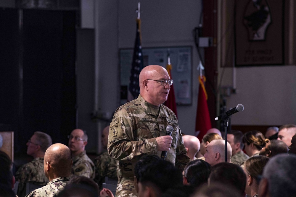 Combined Joint Task Force - Horn of Africa hosts town hall at Camp Lemonnier, Djibouti