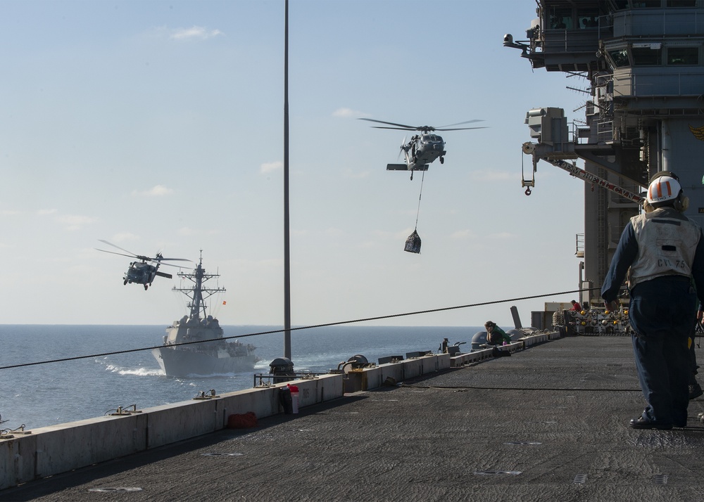 USS Harry S. Truman (CVN 75) transits the Arabian Sea