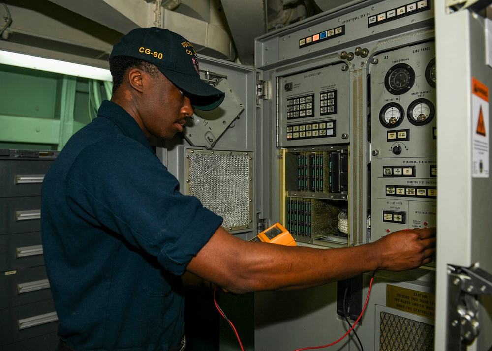 USS Normandy Sailor Measures Interface Signals