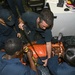 USS Normandy Conducts Stretcher Bearer Training