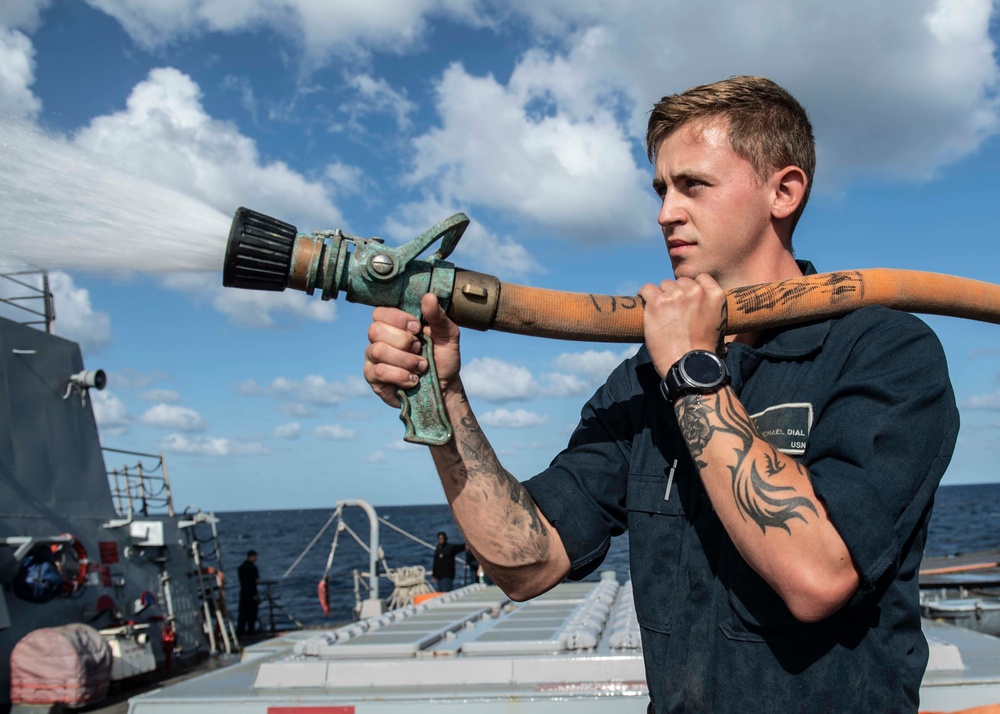 Forrest Sherman is underway on deployment