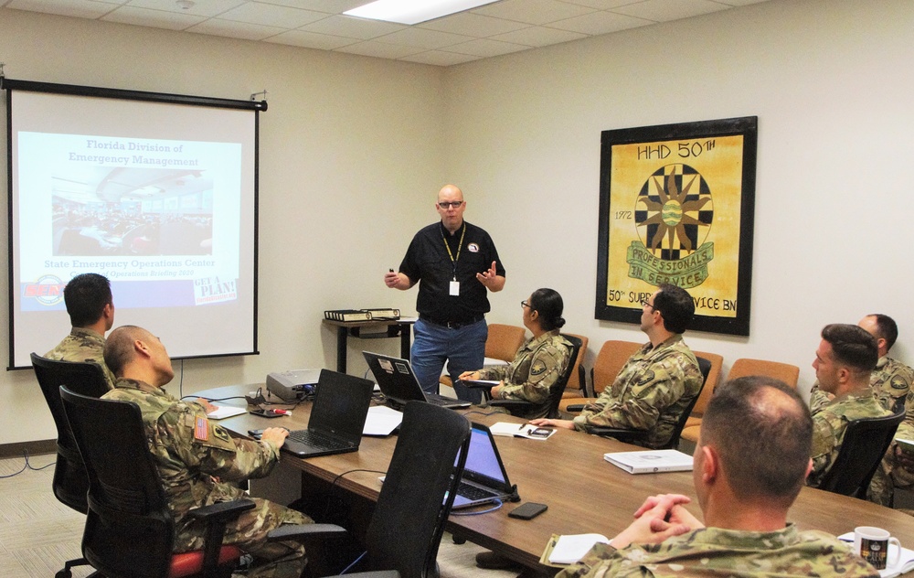 Florida Army Guard members attend DSCA brief