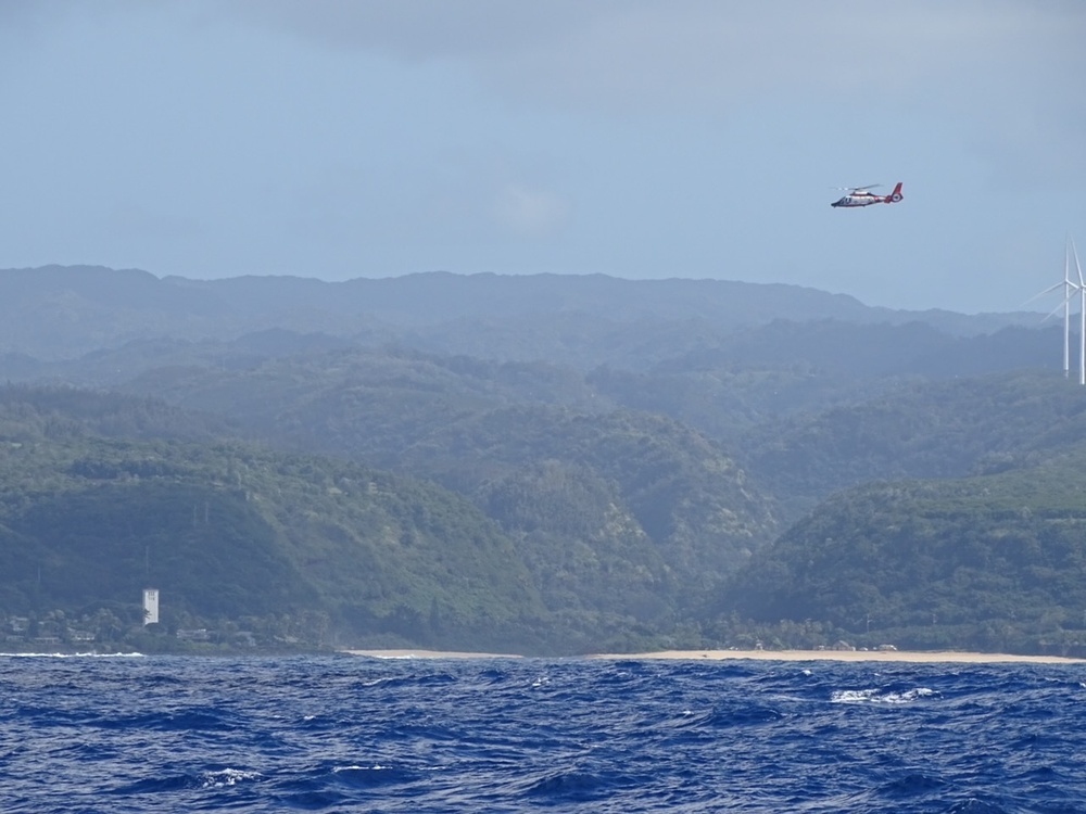 Imagery Release: Coast Guard cutter crew assists in search for missing person off Waimea Bay