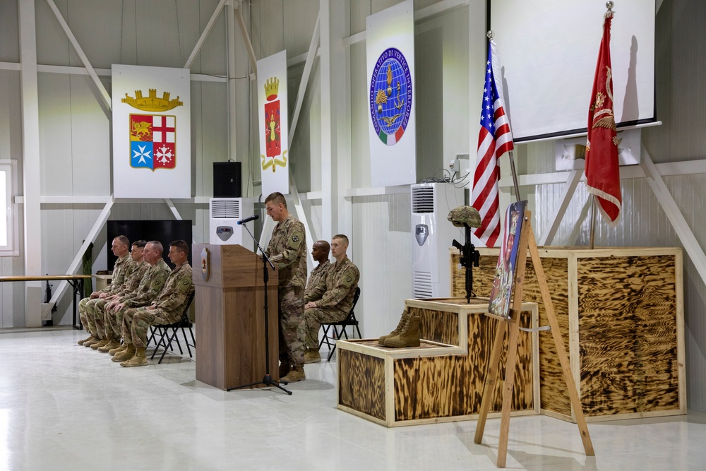 Spc. Antonio Moore Honored in Memorial Ceremony