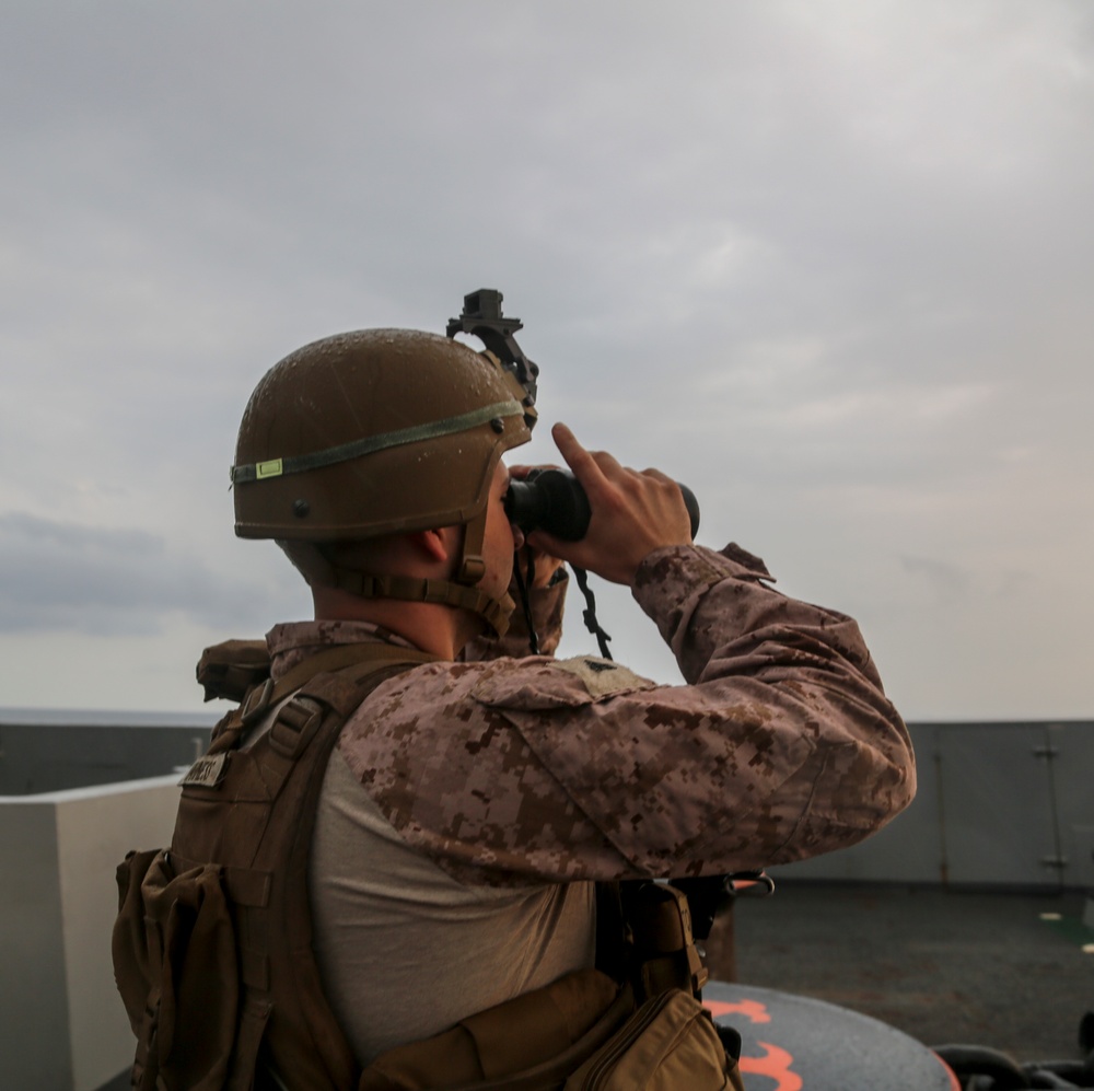 USS New York transits Bab al-Mandeb Strait
