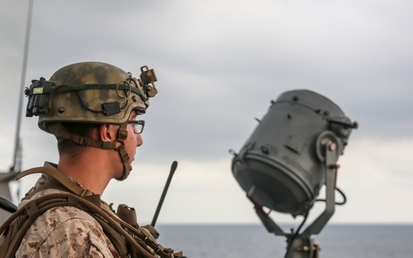 USS New York transits Bab al-Mandeb Strait