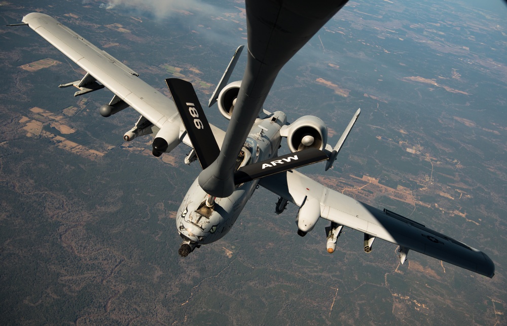 Southern Strike 2020 - KC-135 Refuels A-10s